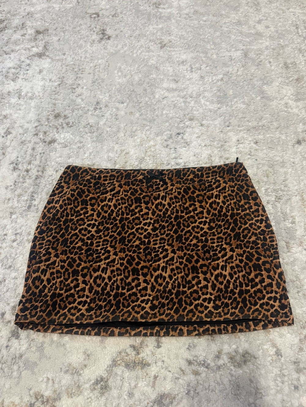 Edikted cheetah print mini skirt womens size XS